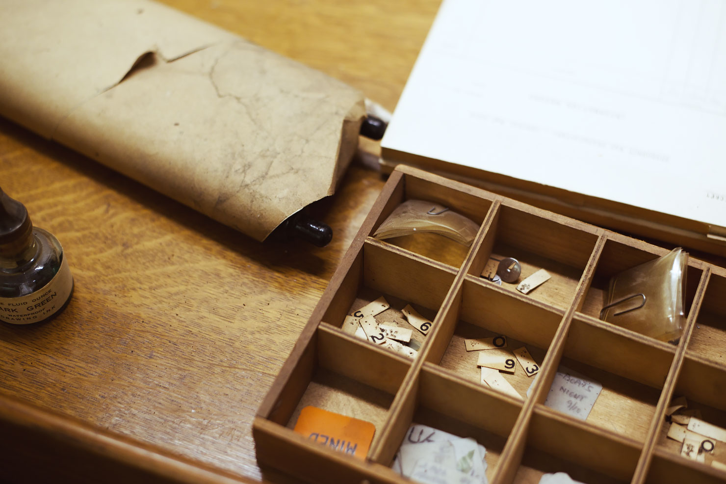Churchill War Rooms in London. The Map Room.