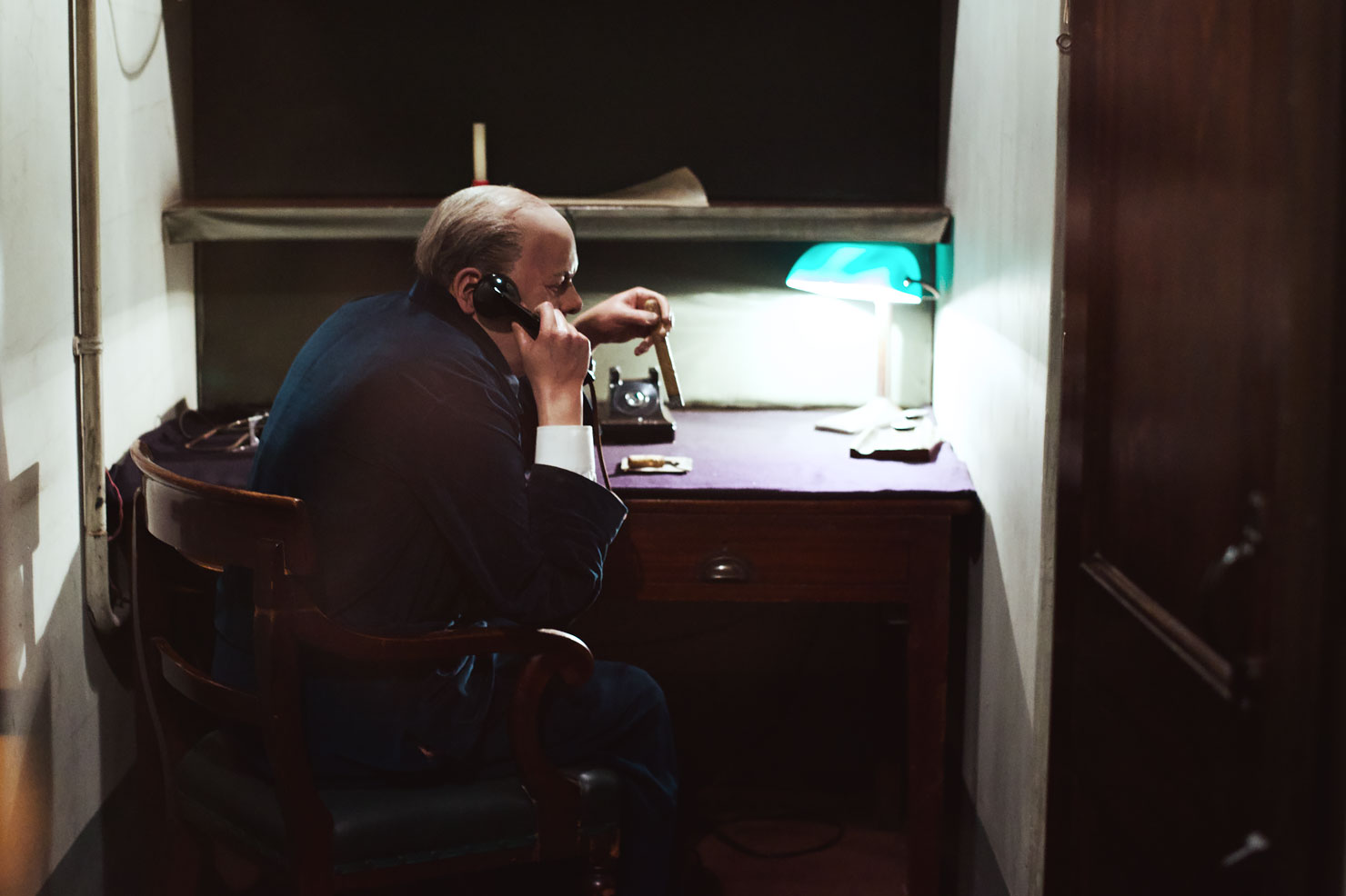 Churchill War Rooms in London. Transatlantic Telephone Room.