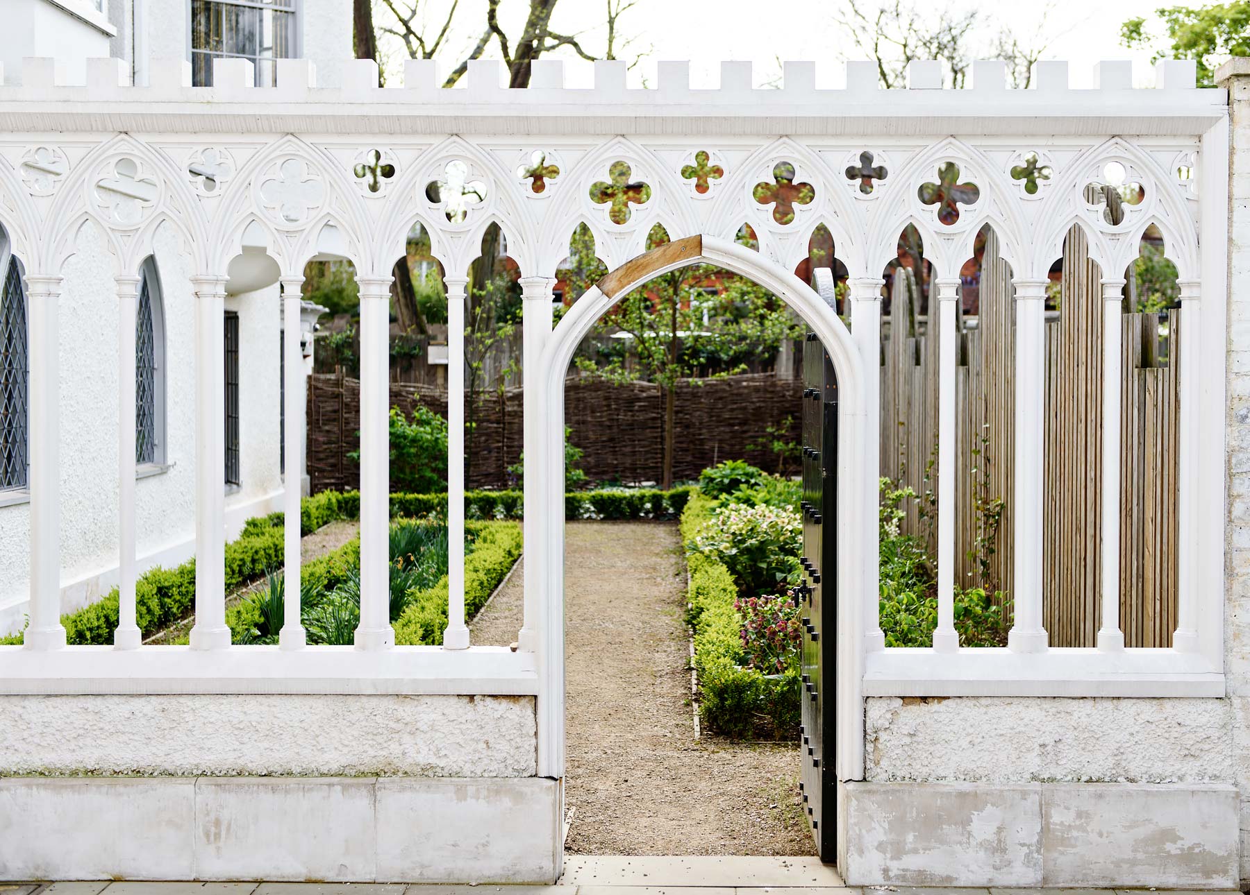 The garden of Strawberry Hill: London's Fairytale Castle.