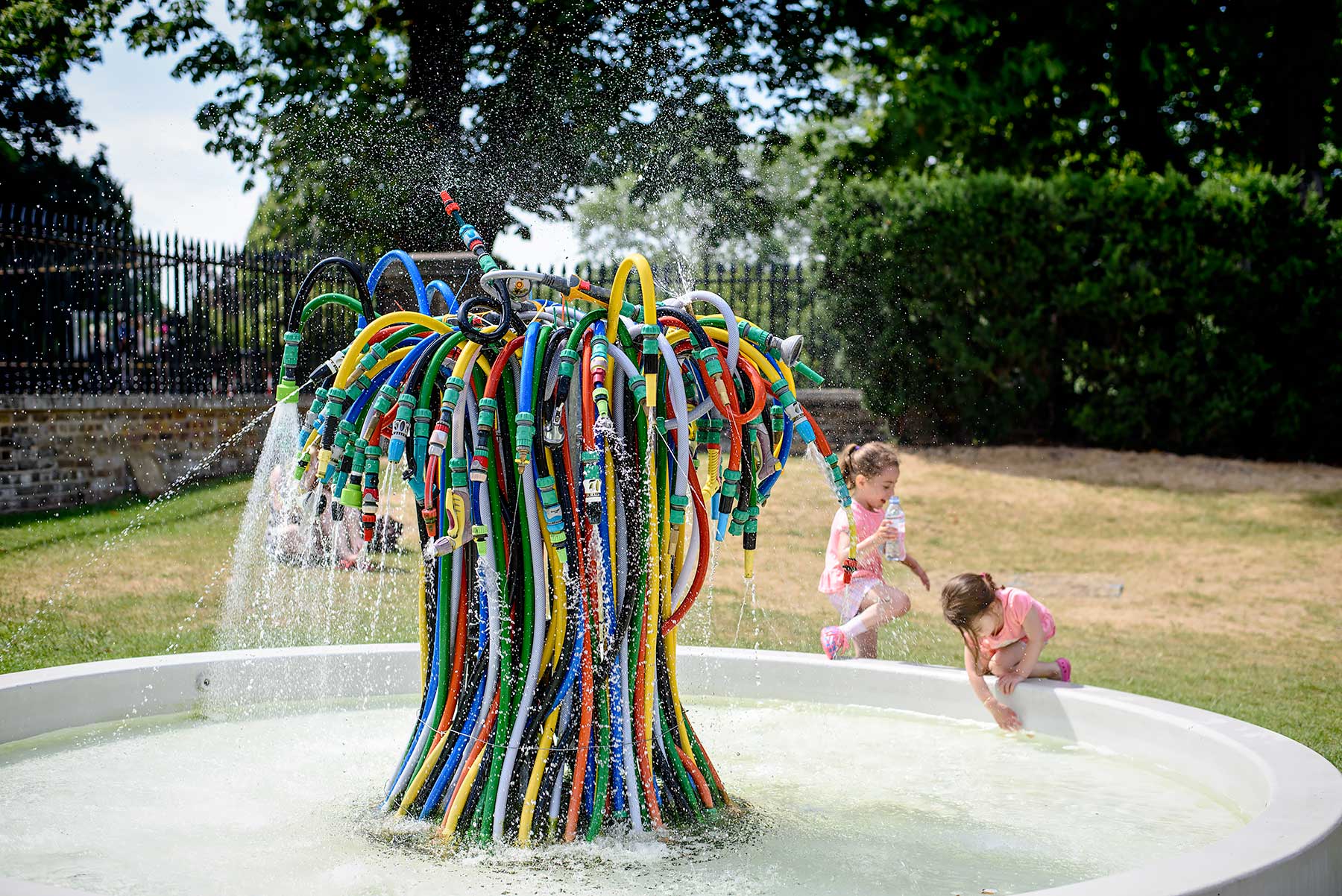 Fountain in front of the Magazine Restaurant in Hyde Park, London