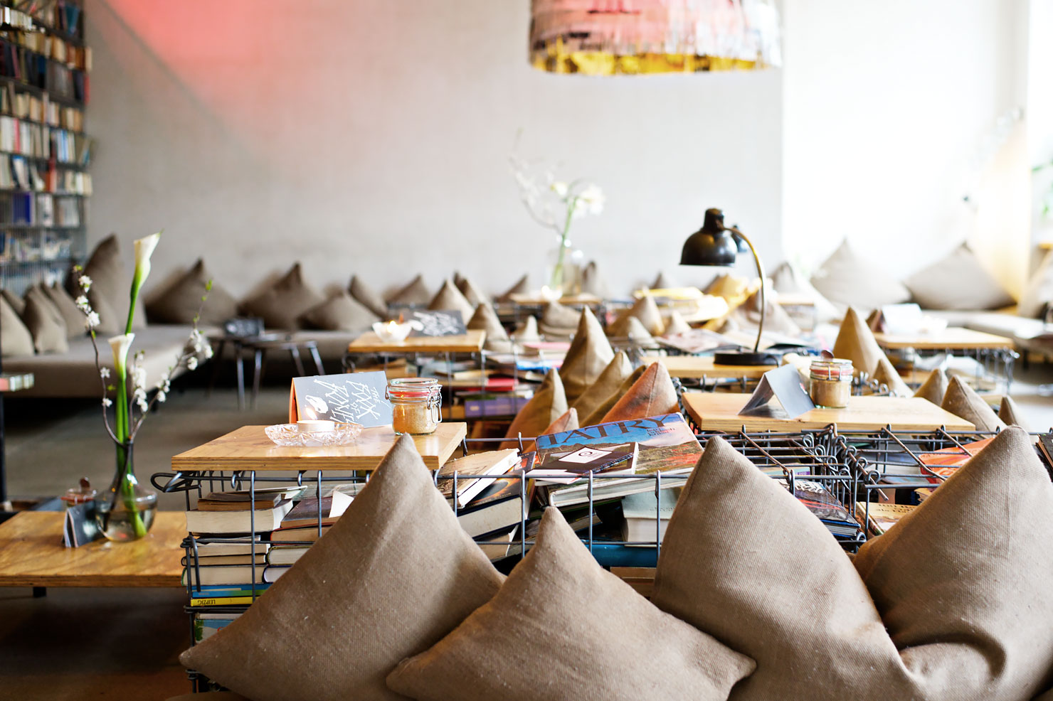 Boutique Hotel in Berlin: Michelberger Hotel - Honolulu loung area