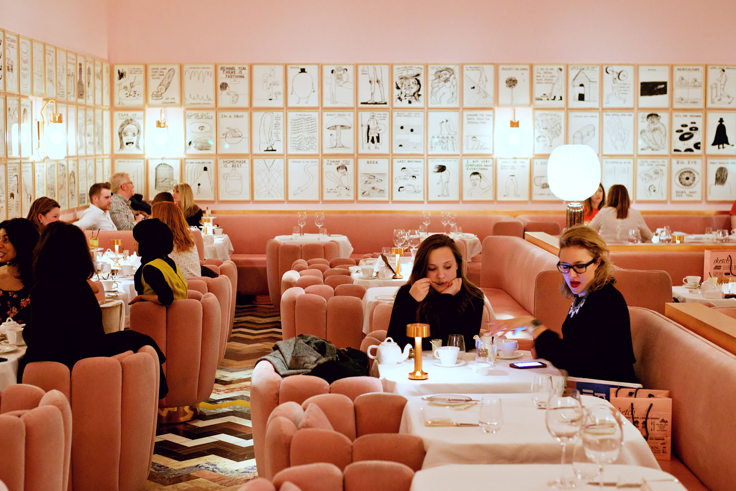 Afternoon Tea at Sketch in London - The Pink Room
