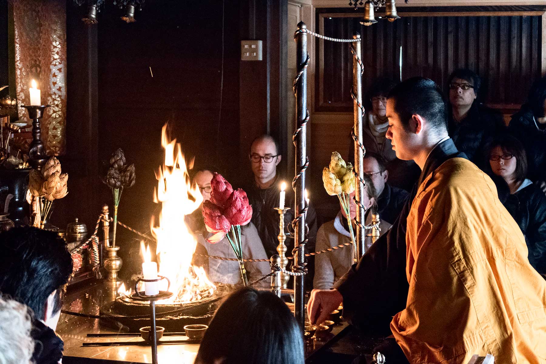 A Perfect 2 Week Itinerary for Your First Trip to Japan | Koya-San Fire Ceremony Eko-In Temple