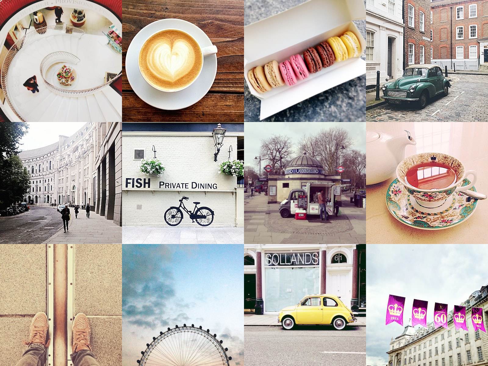 One year in London (on Instagram)