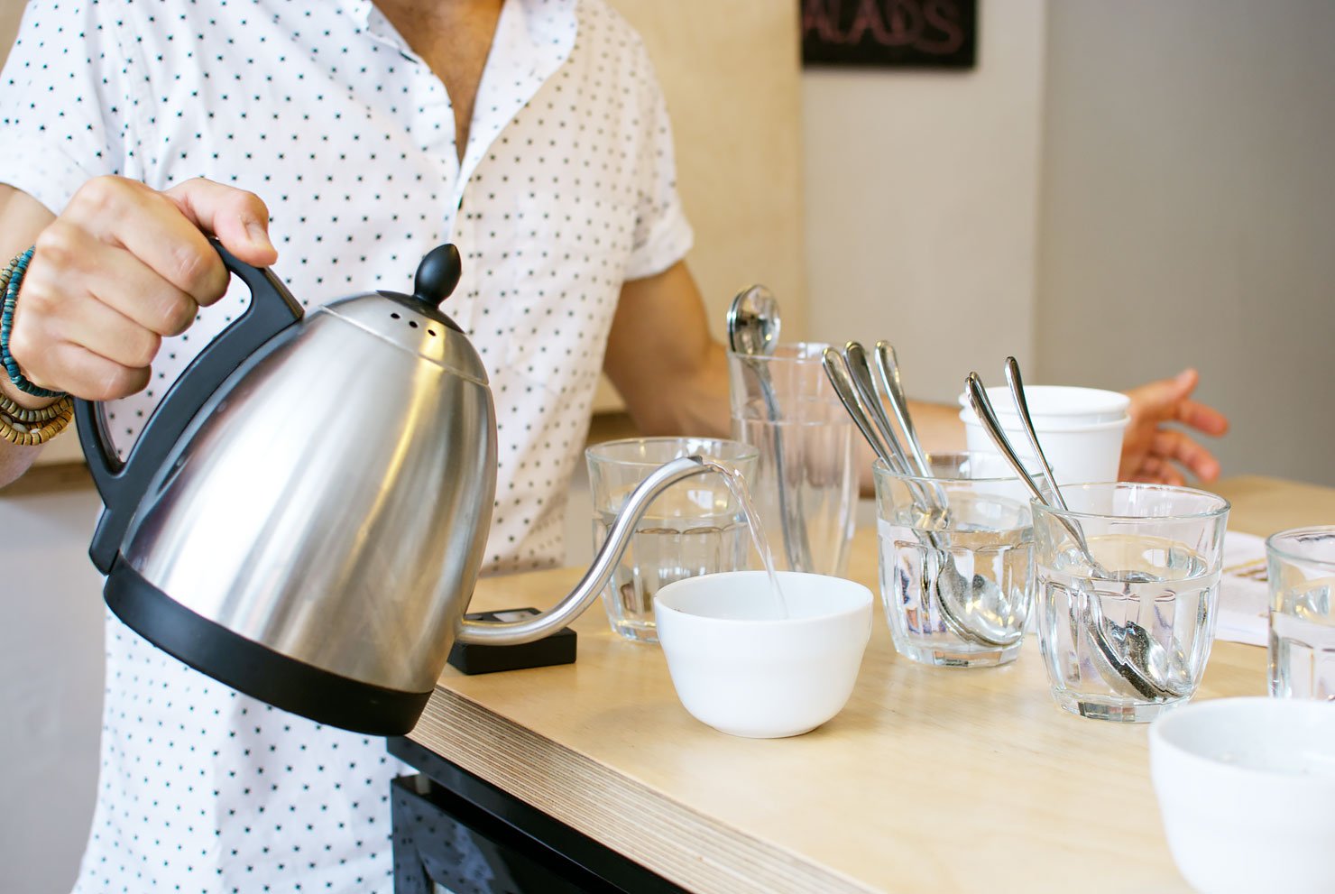 Coffee tasting (or cupping) at Drink, Shop & Dash - a new specialty coffee bar in King's Cross in London