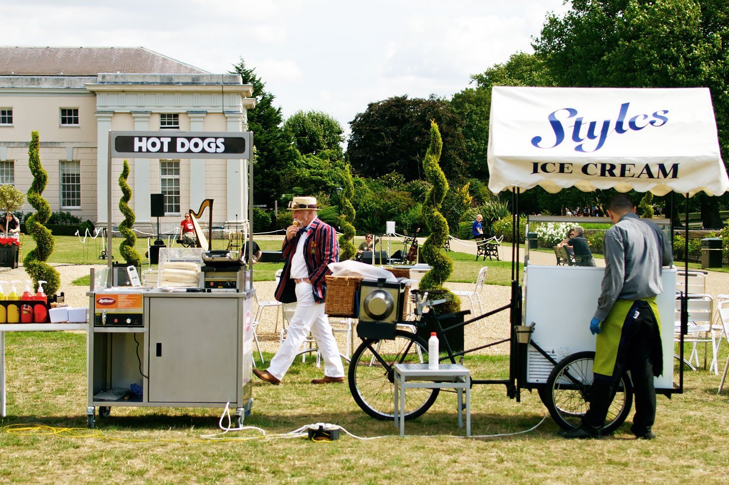 The garden of Queen's House in Greenwich London. Celebrating the 300th anniversary of the Longitude Act in 1714.