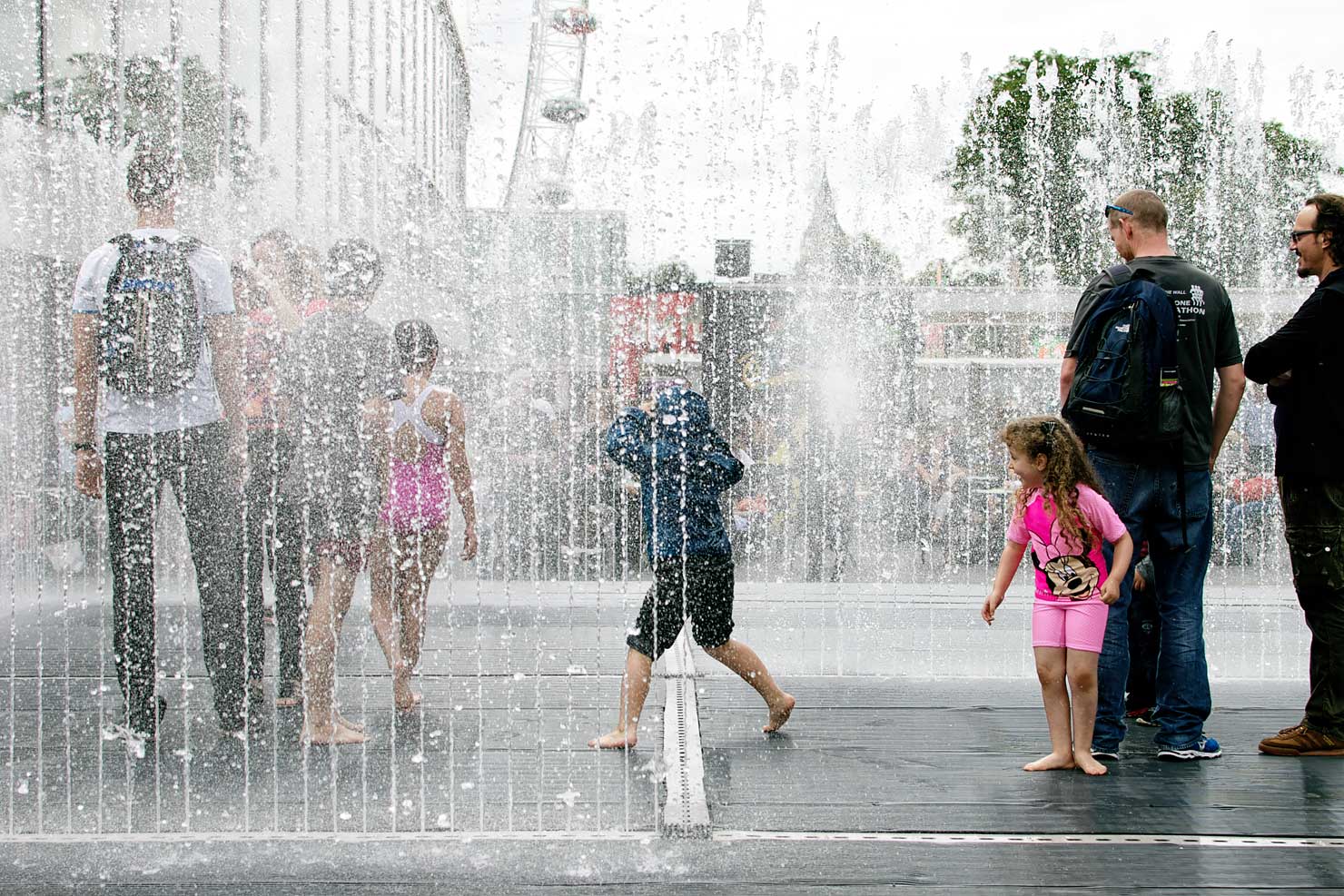 South Bank London - Jeppe Hein Appearing Rooms Fountain