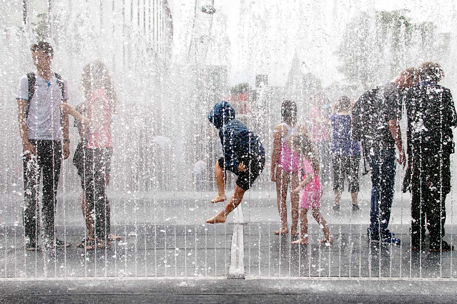 South Bank London - Jeppe Hein Appearing Rooms Fountain
