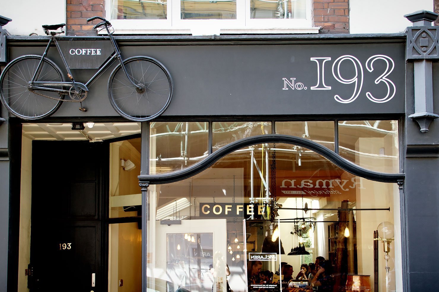 Outside TAP Coffee on 193 Wardour Street in central London.