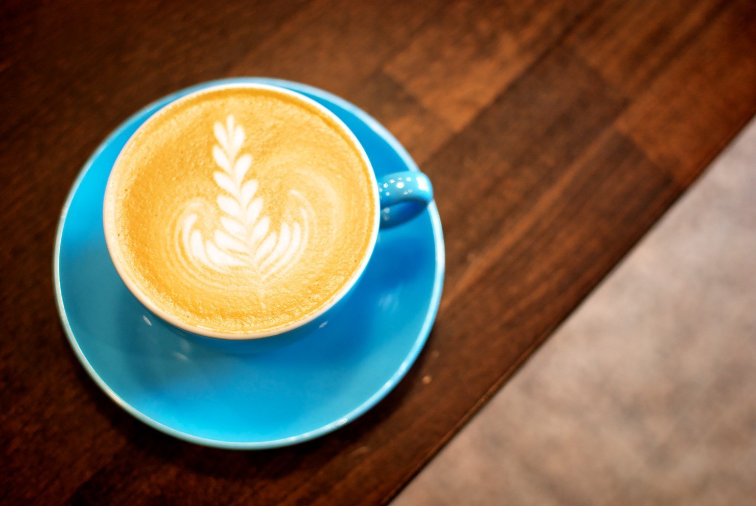 Flat White at Workshop Coffee & Co. in Marylebone, London. One of London's best coffee places.