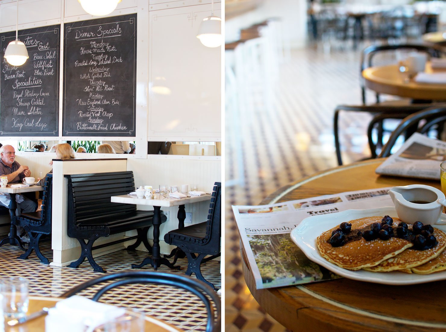 Blueberry Pancakes at the Standard Grill, The Standard Hotel New York