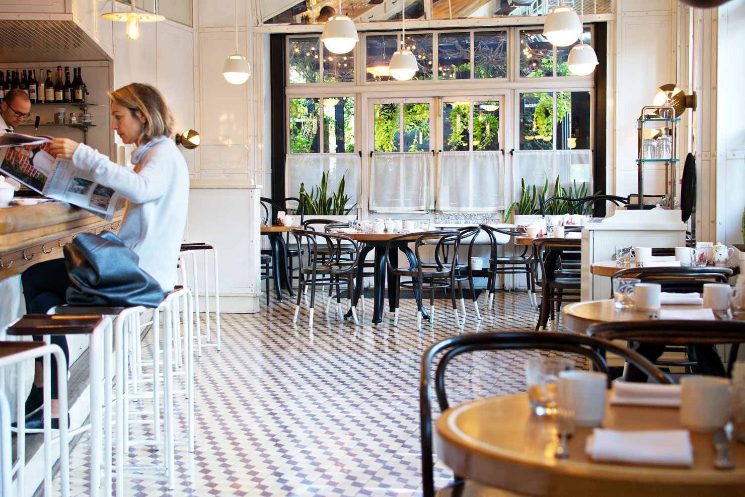 The Standard Grill for breakfast at the Standard Hotel New York