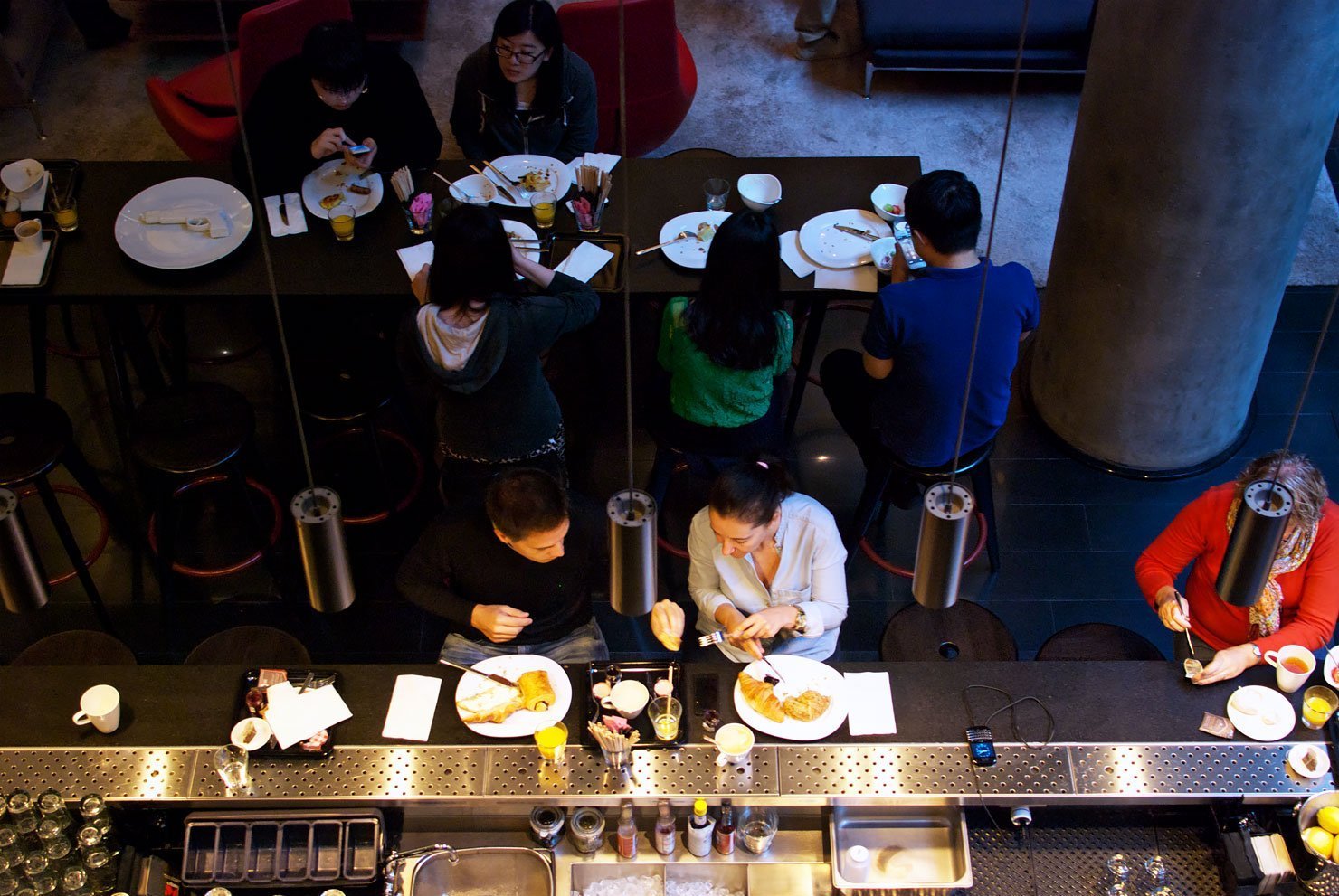 Bar at citizenM hotel New York