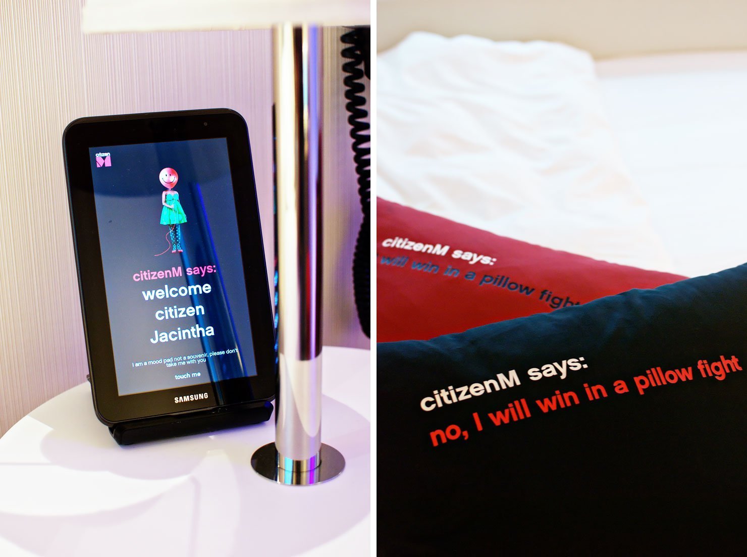 citizenM says.... Hotel room at citizenM hotel New York