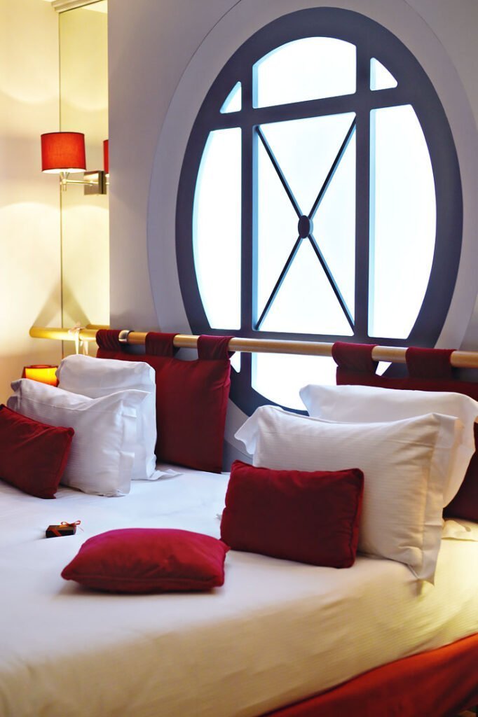 Hotel room at boutique hotel Secret de Paris