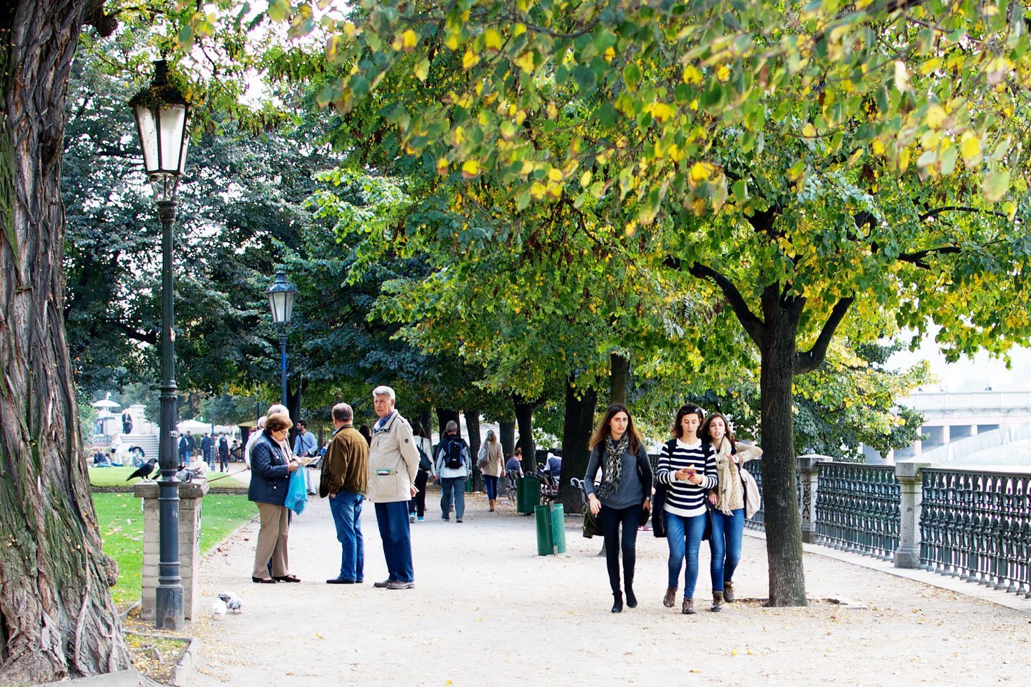 Walking along the Vltava in Prague