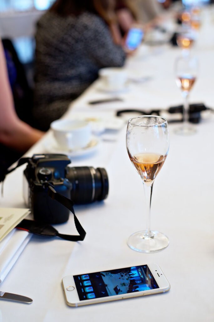 Afternoon Tea at the Lancaster Hotel in London - pink champagne