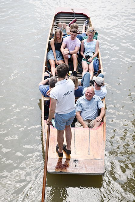 Fairytale Castle Colleges in Cambridge - The perfect day trip from London. Punting boat on the River Cam.