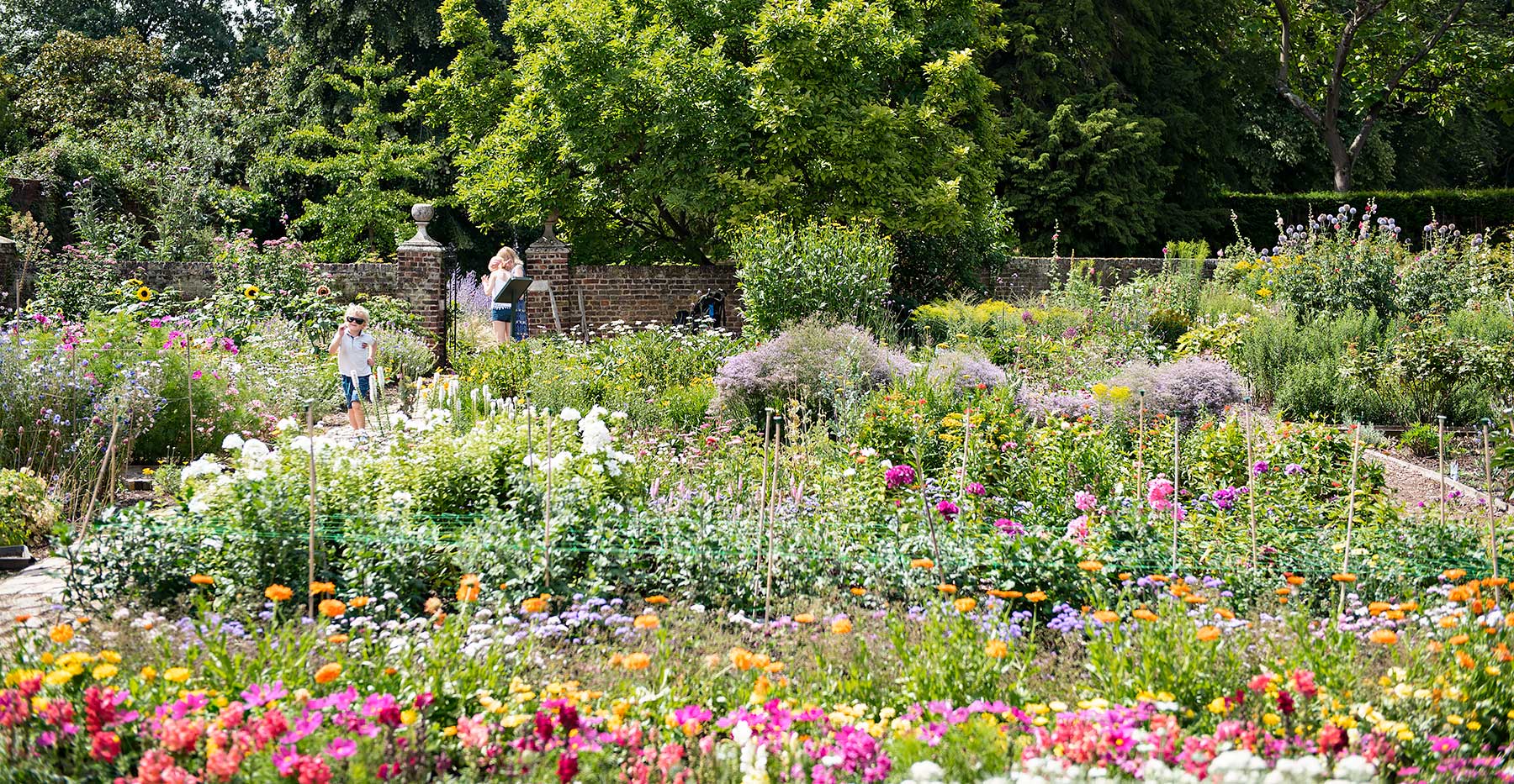 The beautiful gardens at Osterley Park, an 18th century country estate in London.