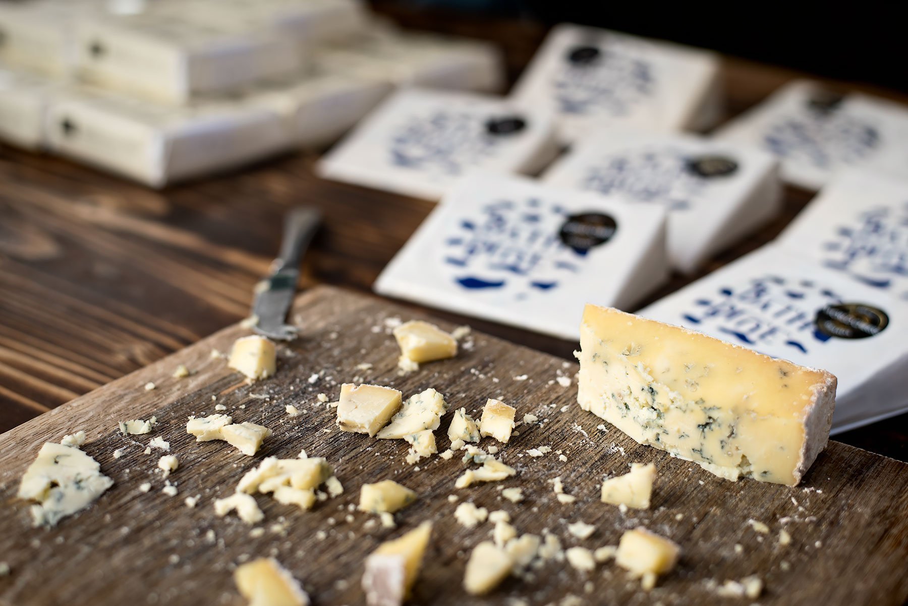 The Slow Food & Living Market in the inner courtyard of the Rosewood London hotel in Holborn. Selling Bath Soft Cheese.