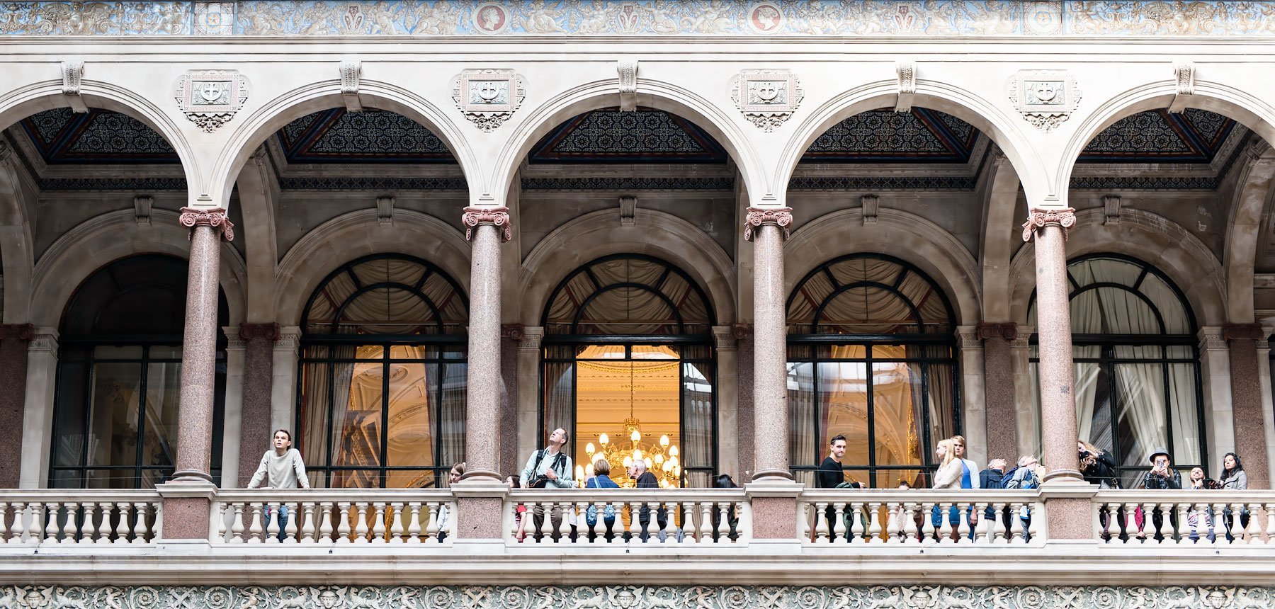 Inside the Foreign & Commonwealth Office during Open House London - Durbar Court Balcony