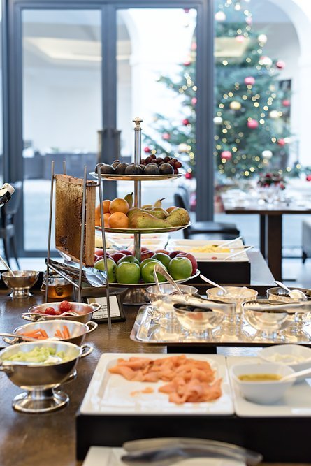 Breakfast at Augustine, a Luxury Collection Hotel in Prague.