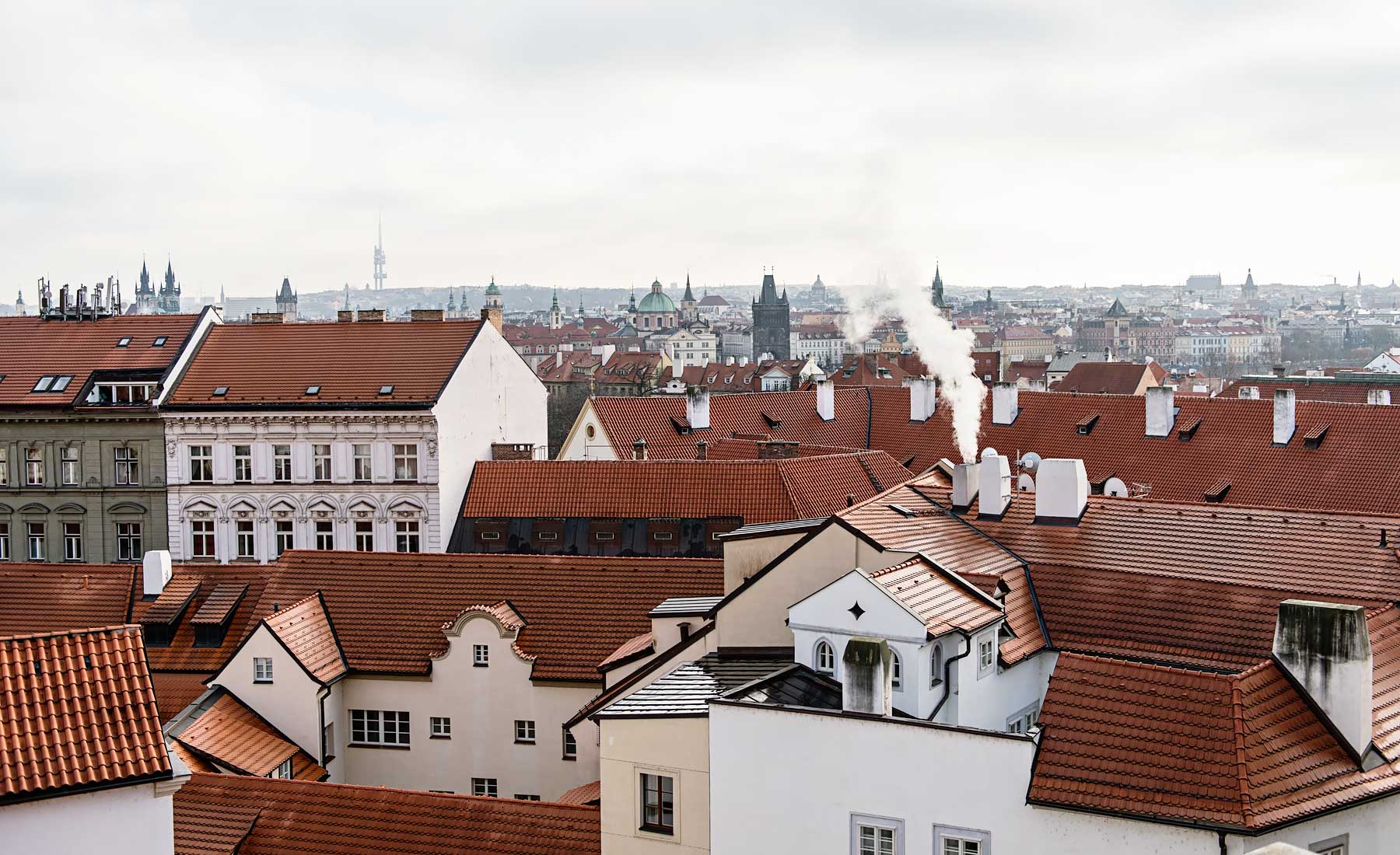 Augustine, a Luxury Collection Hotel in Prague. View from the room with 360º view of the city.