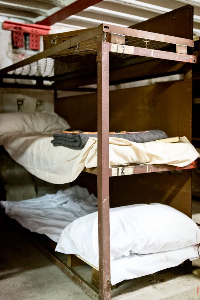 Inside London's Hidden Sights: Clapham South deep-level shelter. A secret London tour with Hidden London.