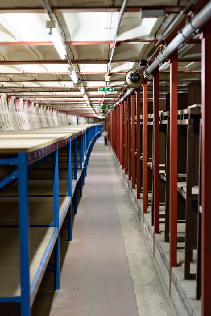 Inside London's Hidden Sights: Clapham South deep-level shelter. A secret London tour with Hidden London.