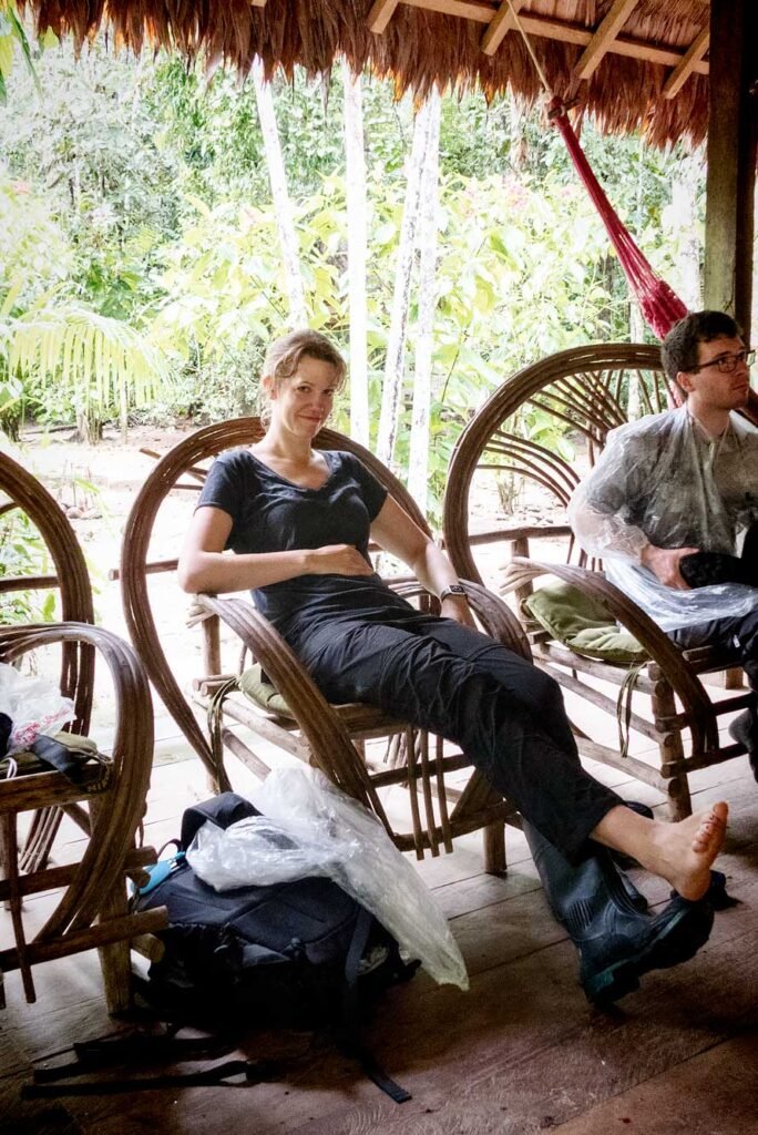 Spider bite in the Amazon jungle