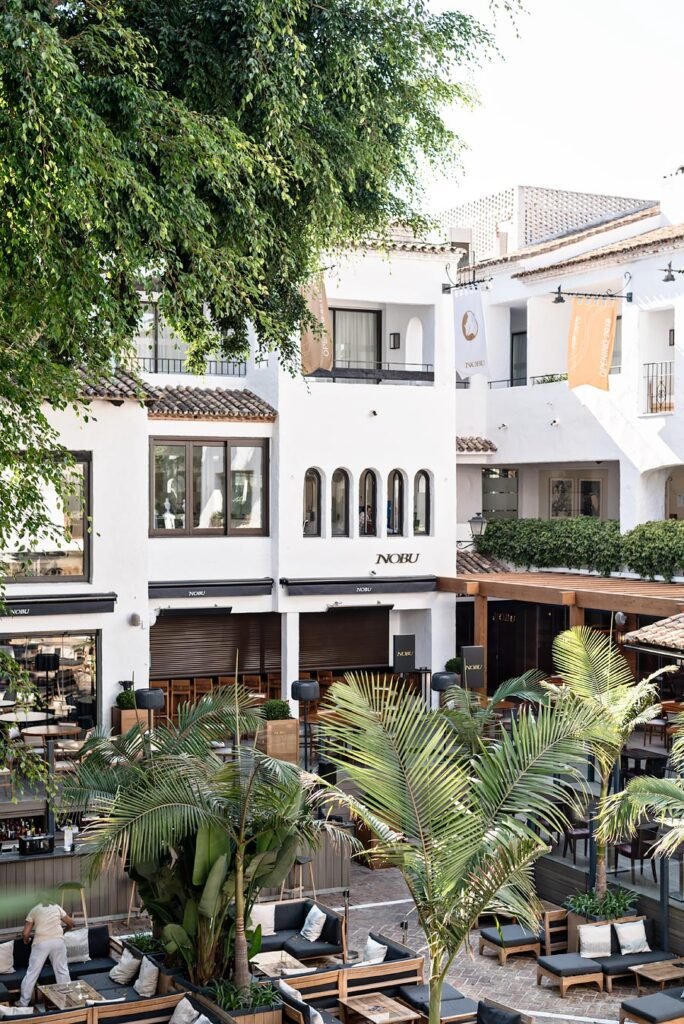 Puente Romano Beach Resort in Marbella, Spain. A Luxury 5 Star Foodie Destination. La Plaza with Nobu.
