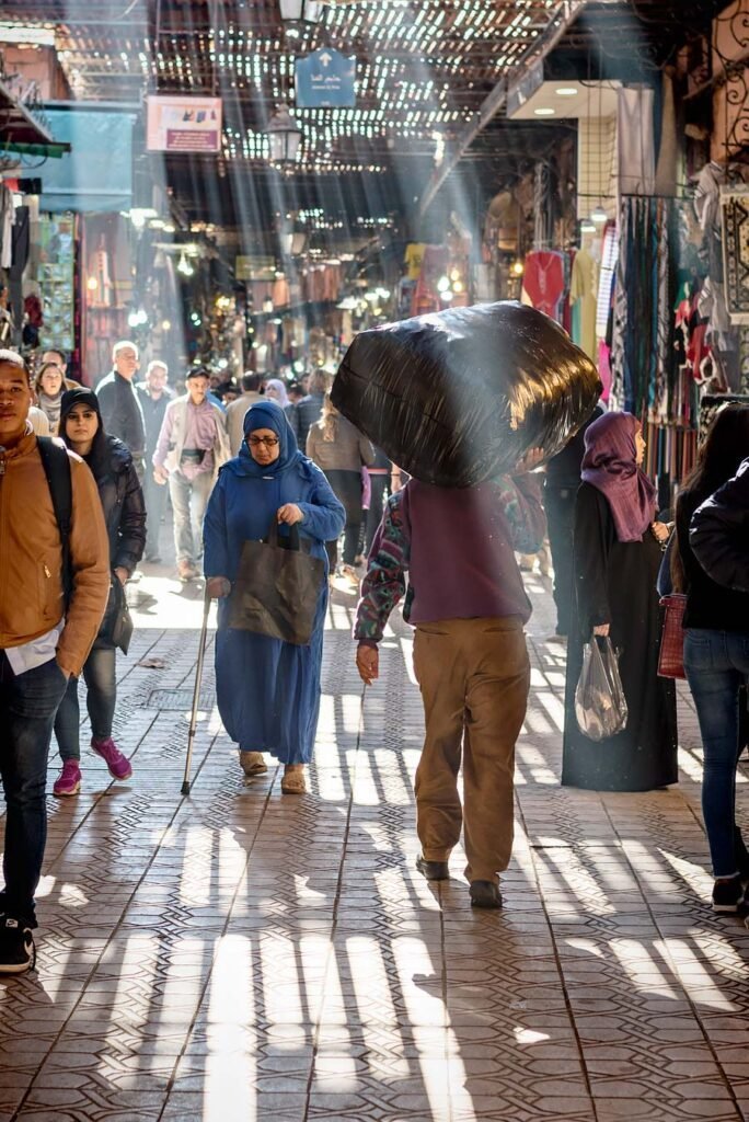 10 Amazing Things to Do in Marrakech (Marrakesh), Morocco - Light coming through the roof of the souk