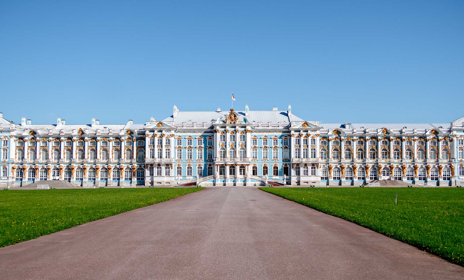 Catherine Palace in St Petersburg, Russia. Read more about my first impressions of St Petersburg and how to get a Russian visa on my blog.