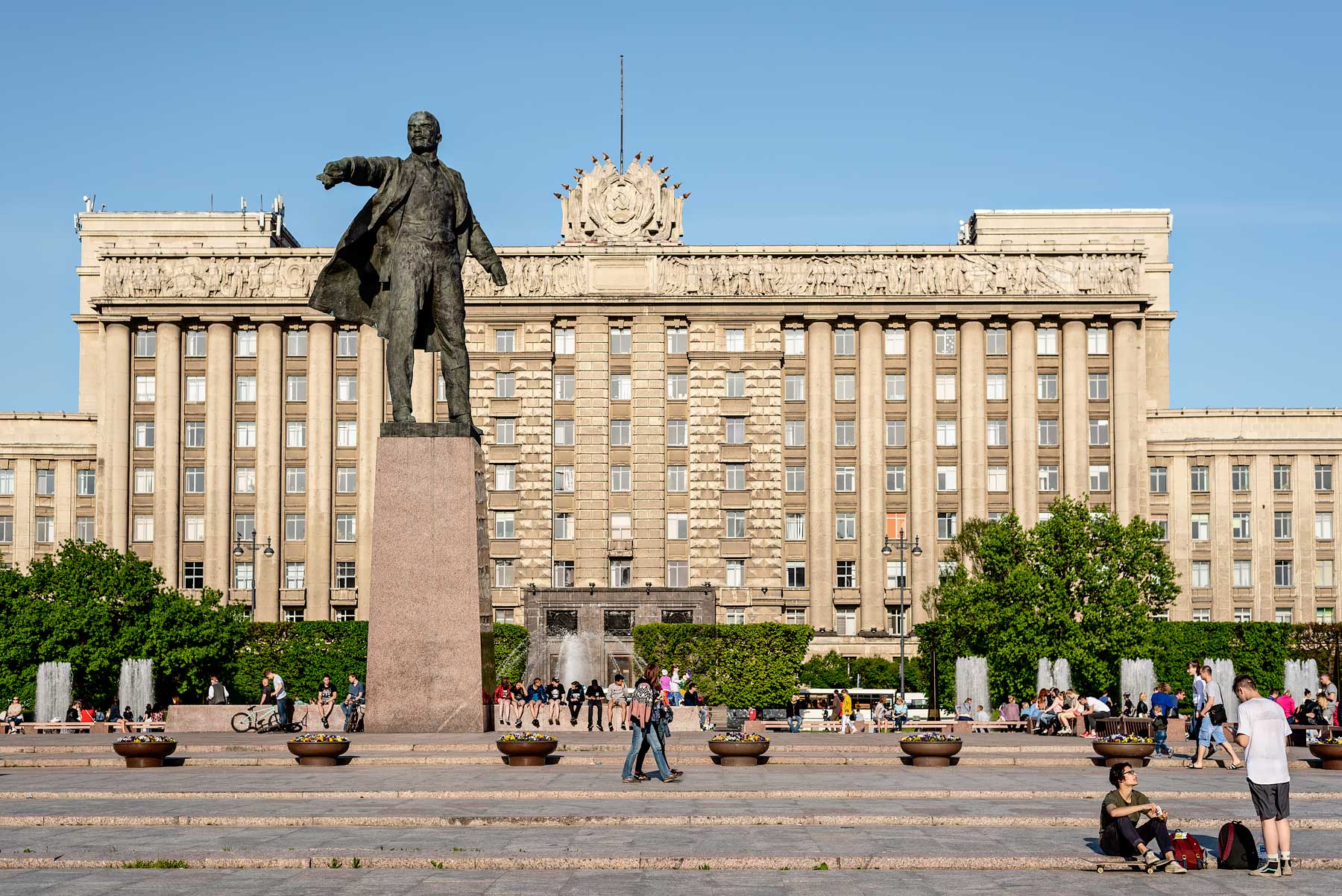 Lenin statue in St Petersburg. Read more about my first impressions of St Petersburg and how to get a Russian visa on my blog.
