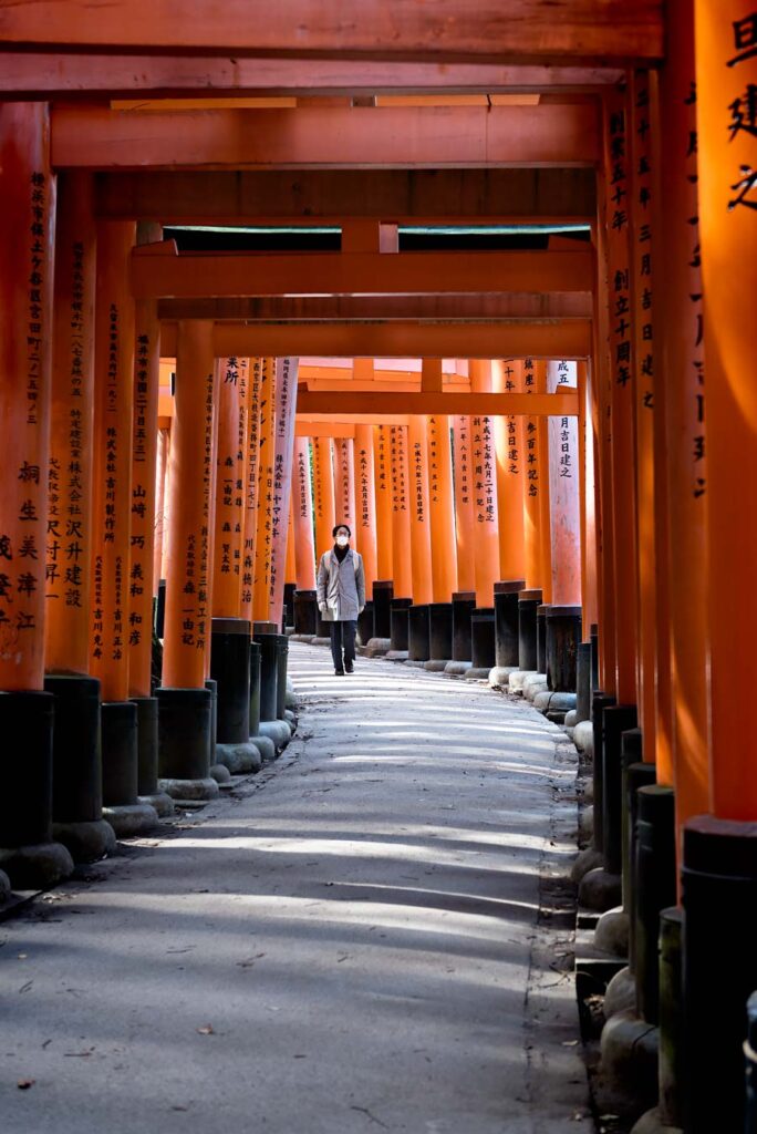 Thousands of Red Shrine Gates at Fushimi Inari-taisha in Kyoto. Read more about My 8 Favorite Things to Do and See in Kyoto on Urban Pixxels.