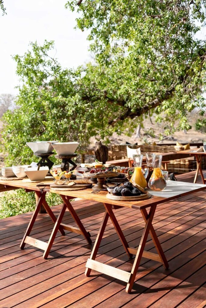 Breakfast at Klaserie Sands River Camp - - Check out my review of staying at Klaserie Sands River Camp, a beautiful boutique (4 suites), luxury safari lodge in Greater Kruger (Big 5), South Africa
