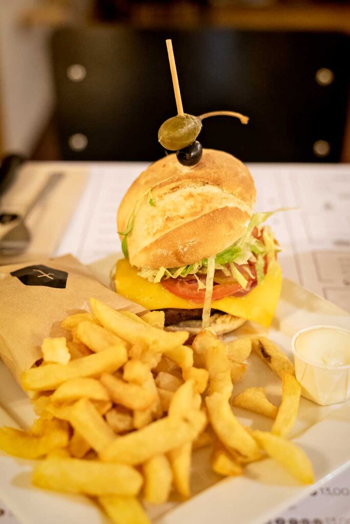 Burgers at Il Cardinale, a burger restaurant in Mechelen. Read my blog post '11 Great Things to Do in Mechelen, Belgium' for more tips