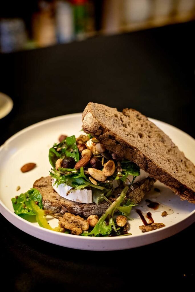 Goat Cheese sandwich at Noen in Mechelen. Read my blog post '11 Great Things to Do in Mechelen, Belgium' for more tips