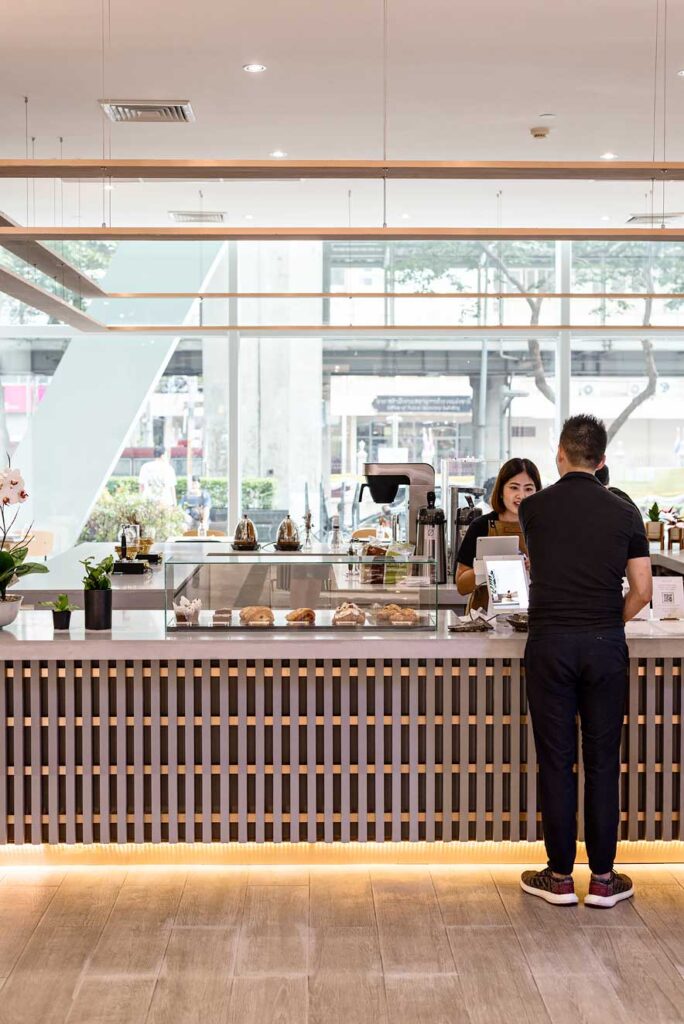 Høst x Amber in Bangkok, Thailand. For the most spectacular and most expensive coffee in town.