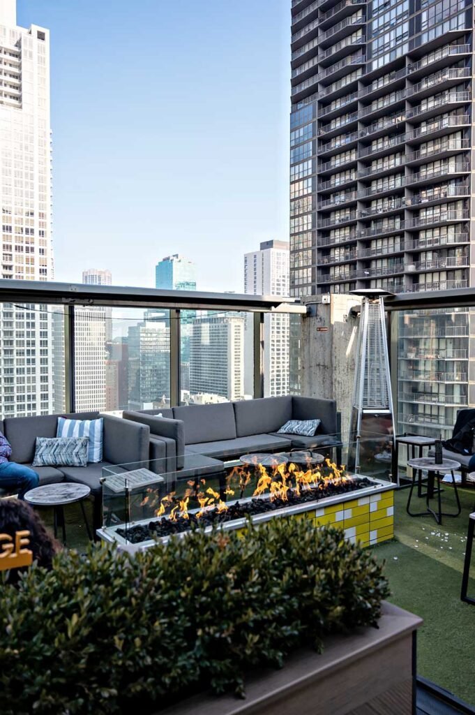 Apogee Chicago rooftop bar at the Dana Hotel and Spa (now called the Eurostars Magnificent Mile)