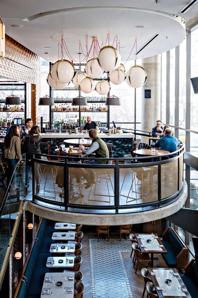 Leviathan Lobby Bar at the Dana Hotel and Spa in Downtown Chicago, now called the Eurostars Magnificent Mile