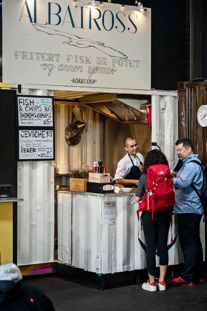 Albatros bij Vippa Food Court in Oslo