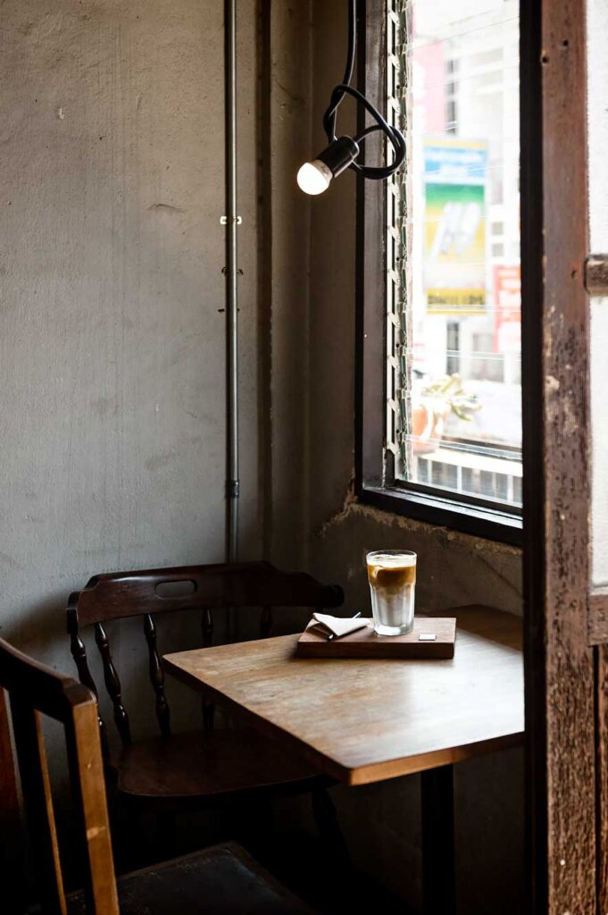 Great coffee at Gateway Coffee Roaster just outside the city walls of the Old City in Chiang Mai