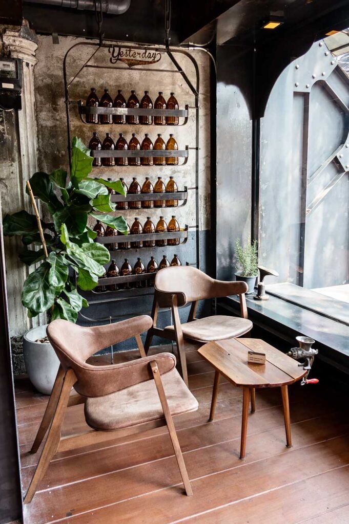 The Yesterday Café in Chiang Mai, next to the Yesterday Hotel in Nimman, is a beautiful place serving great coffee and delicious food.