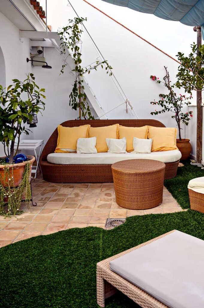 Dakterras als onderdeel van het penthouse appartement van CH Apartments Boutique in Sevilla