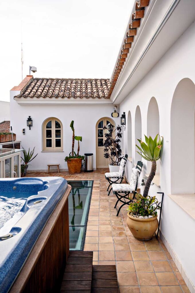 Dakterras als onderdeel van het penthouse appartement in CH Apartments Boutique in Sevilla