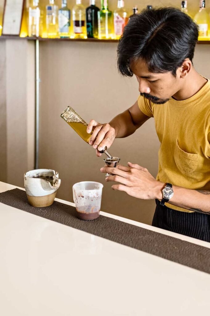 Looper Co. is a popular minimalist café in Chiang Mai combining their love for good coffee and cocktails