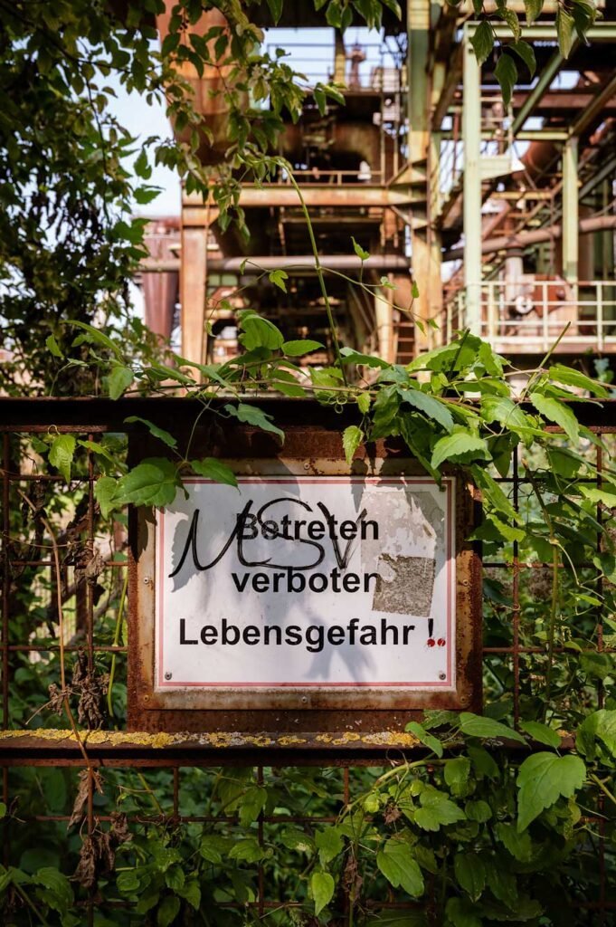 Landschapspark Duisburg-Noord in Duitsland