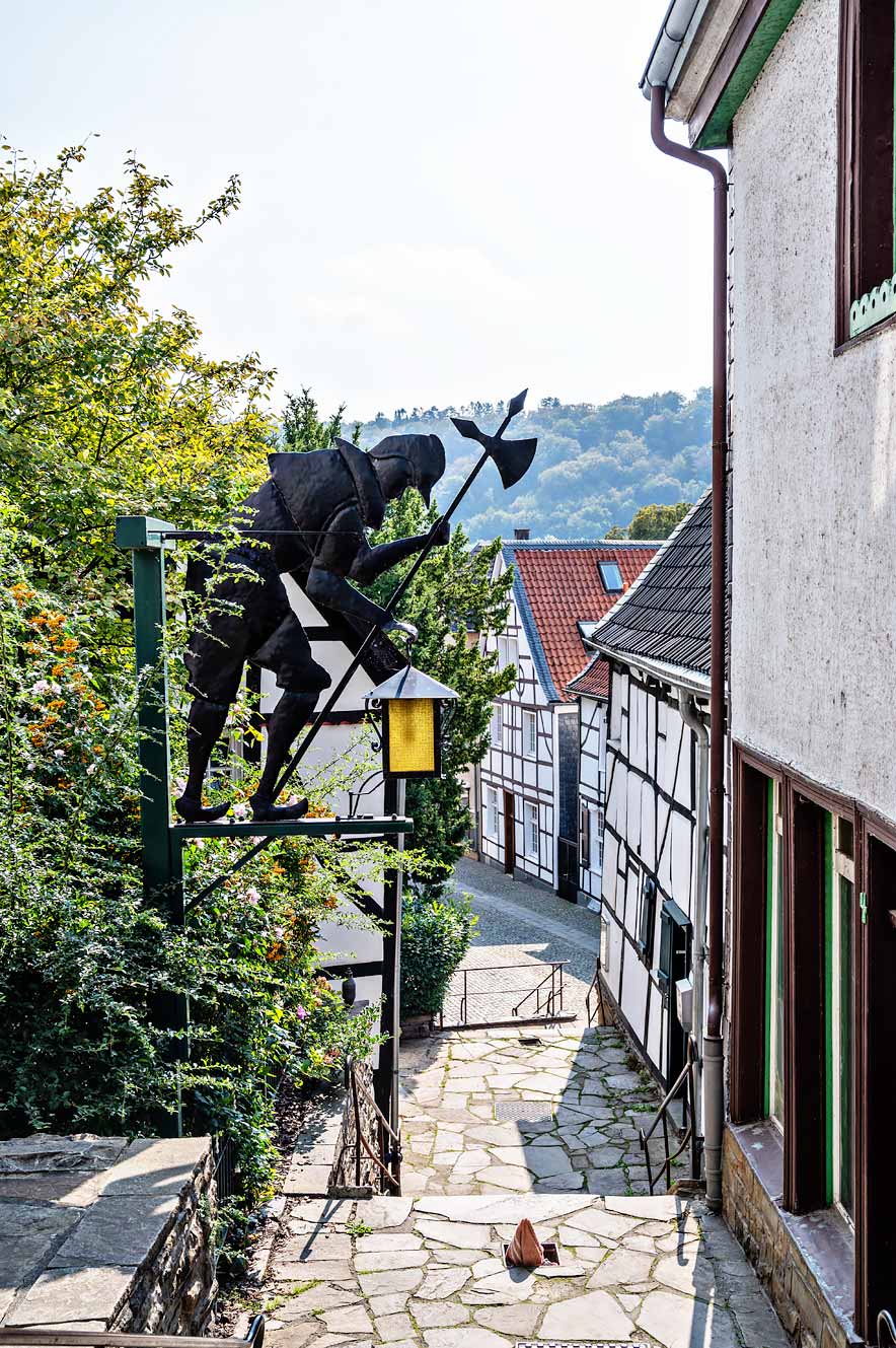 Essen Kettwig met z'n middeleeuwse stadscentrum