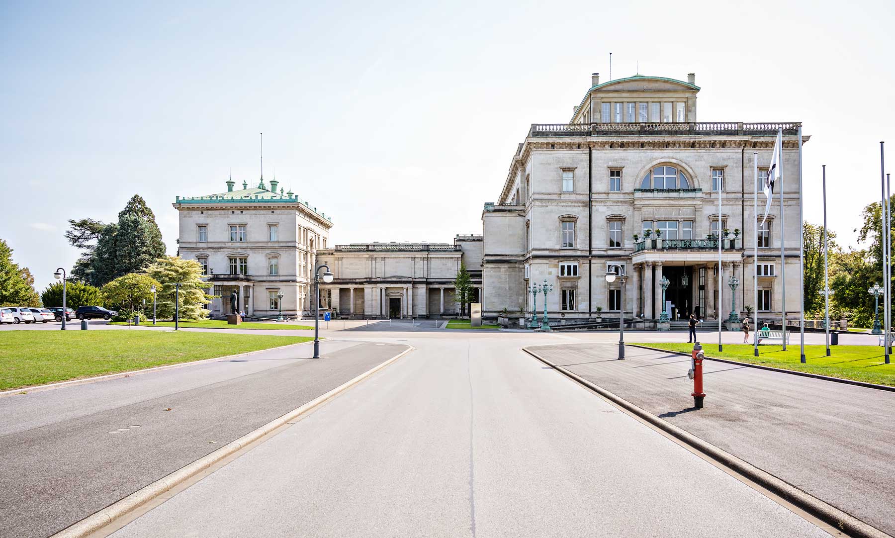 Villa Hugel in Essen in Duitsland, een leuke bezienswaardigheid in het Ruhrgebied